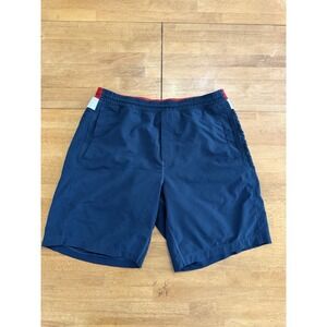 Birddogs Swipe Rights Shorts Navy Red Large XL Lined Athletic Gym 9" Inseam